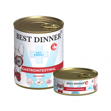 Best Dinner Gastro Intestinal Vet Profi Влажный корм для собак с чуствительным пищеварением Конина