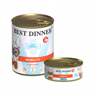 Best Dinner Vet Profi Mobility Влажный корм для собак для профилактики заболеваний опорно-двигательного аппарата Говядина