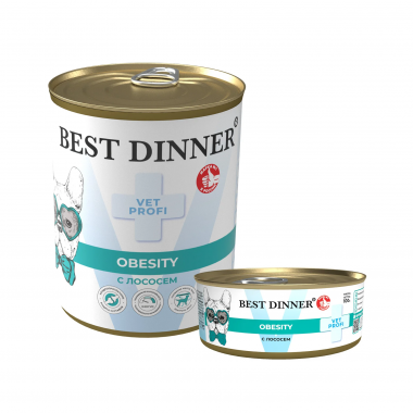 Best Dinner Vet Profi Obesity Влажный диетический корм для снижения веса у собак с лососем