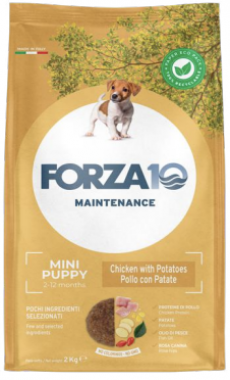 Forza10 Maintenance Puppy Junoir Small Medium сухой корм для щенков, беременных и кормящих собак маленьких и средних пород с курицей и картофелем
