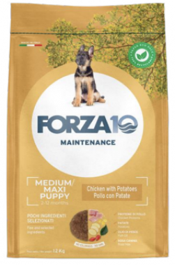 Forza10 Maintenance Puppy Junoir Small Medium сухой корм для щенков, беременных и кормящих собак маленьких и средних пород с курицей и картофелем