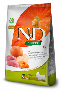 Farmina N&D Pumpkin Dog Boar & Apple Adult Mini сухой корм для взрослых собак мелких пород с кабаном тыквой и яблоком
