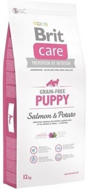 Brit Care Grain-free Puppy Salmon & Potato беззерновой сухой корм с лососем и картофелем для щенков и молодых собак всех пород