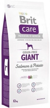 Brit Care Grain-free Giant Salmon & Potato беззерновой сухой корм с лососем и картофелем для взрослых собак гигантских пород