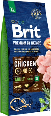 Brit Premium by Nature Adult XL сухой корм с курицей для взрослых собак очень крупных пород