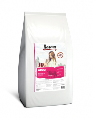 Karmy Adult сухой корм с телятиной для взрослых кошек в возрасте старше 1 года