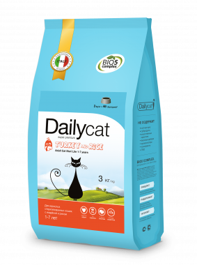 Dailycat Adult Steri lite Turkey and Rice сухой корм для взрослых стерилизованных кошек с индейкой и рисом