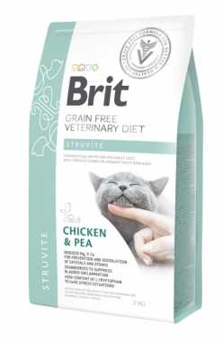 Brit Veterinary Diet Cat Grain free Struvite. Беззерновая диета при струвитном типе МКБ